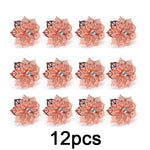 anneaux serviette fleur stylisée doré rose doré argenté élégants décoratifs ajustables table événement