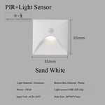 applique murale led 3w blanc chaud moderne capteur mouvement pire résistant 110v 220v
