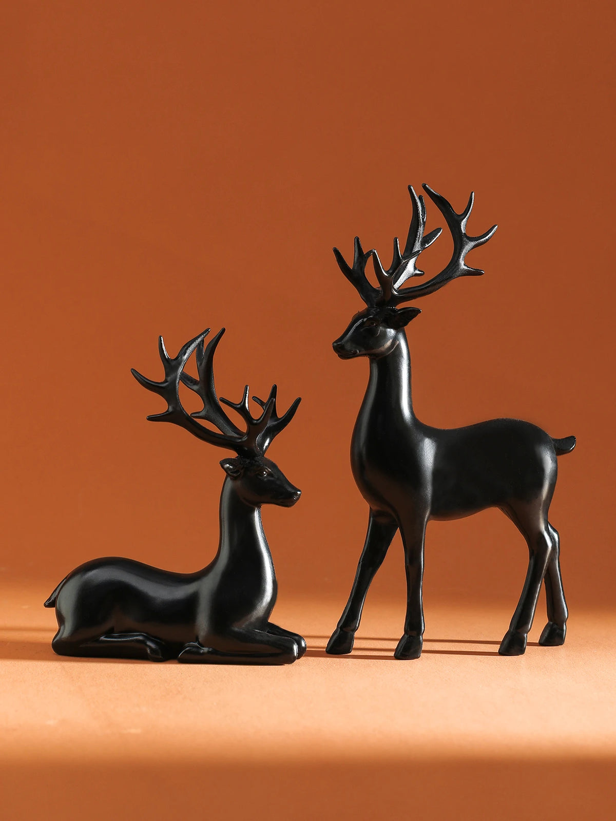 Décoration renne Noël vue de profil montrant les détails