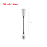 adaptateur culot e27 blanc moderne adhésif extension lampe deux têtes abs métal certification