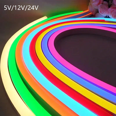 Néon LED flexible rouge 6mm pour décoration intérieure