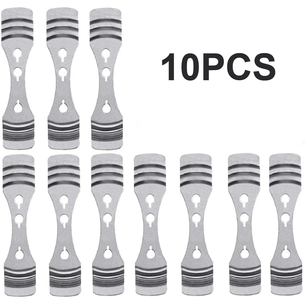 supports bougies acier inoxydable centrage diy fabrication moderne lignes horizontales gravées clips wick holders