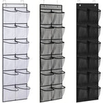 sac chaussures suspendu gris noir poches maille réutilisable moderne chambre coucher