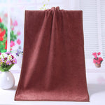 serviette bain microfibre bleu marron violet ultra absorbante séchage rapide douce moderne
