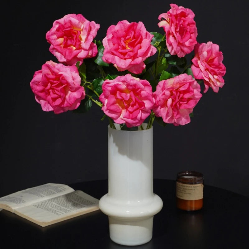 décoration intérieure bouquet artificiel roses soies classique mariage anniversaire baby shower