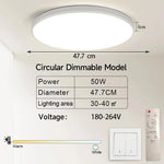 plafonnier led moderne blanc doré acrylique télécommande couleurs 220v opaques 47.7cm