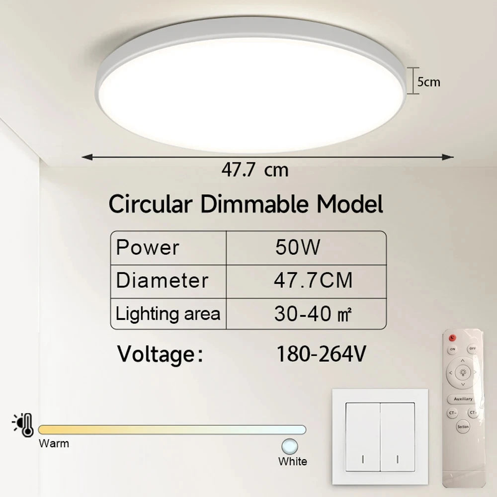 plafonnier led moderne blanc doré acrylique télécommande couleurs 220v opaques 47.7cm