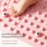 tapis massage acupression rose corail relief animal points pression moderne anti fatigue 70x40cm