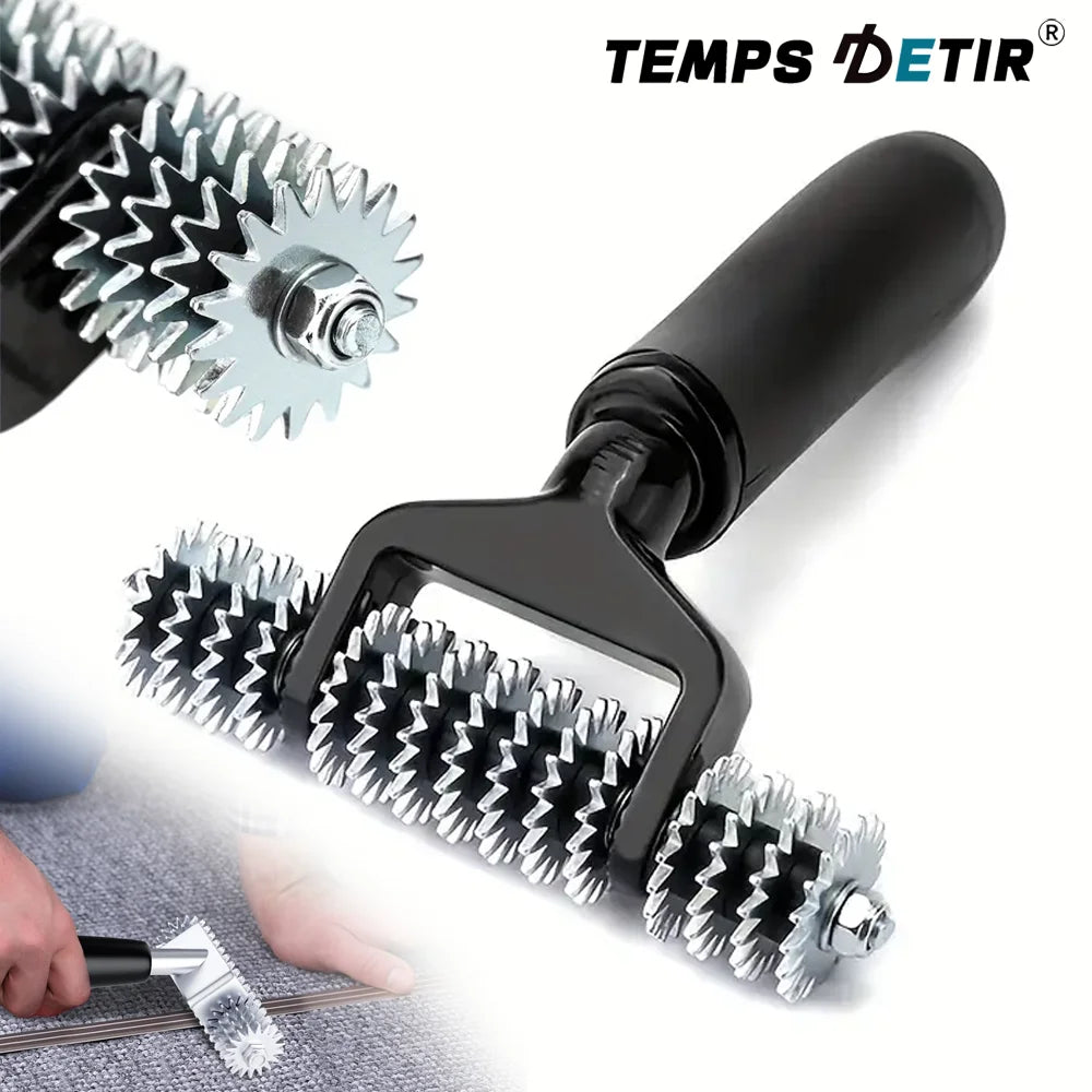 outil professionnel installer tapis finir joints rouleaux étoile dentelé cutter règle adhésif repassage travaux