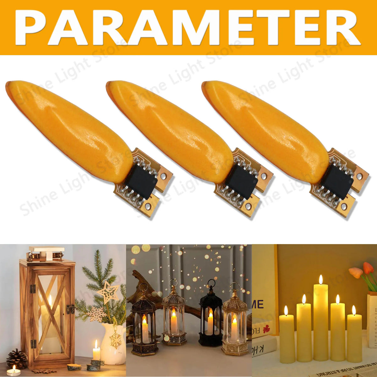 lampe led flash orange moderne adhésif 3v 1800k décoration anniversaire camping restaurant
