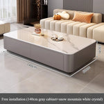 table basse moderne marbre gris blanc tiroirs coussins salon meubles decoration