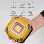 lampe multifonctionnelle rechargeable camping pêche randonnée éclairage urgence ipx5 led cob