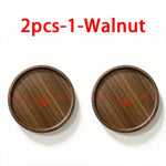 coasters bois naturels respectueux environnement minimaliste bois chêne noyer sets coeurs rectangles