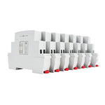 interrupteur électrique blanc rouge moderne rail voyants lumineux ac dc 230v