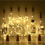 Guirlande lumineuse bouteille vin rouge LED