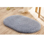 tapis bain doux pelucheux rose fuchsia beige vert clair moderne salon chambre