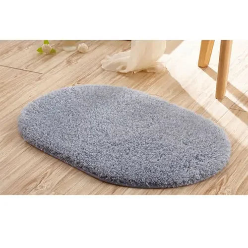 tapis bain doux pelucheux rose fuchsia beige vert clair moderne salon chambre