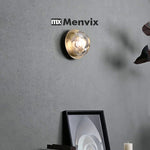 applique murale contemporaine minimaliste adhésive led noir blanche bleue dorée