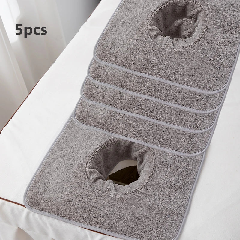 serviettes toilette microfibre douce gris blanc rose bleu marron opaques modernes visage relaxation spa