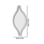 miroirs muraux adhésifs modernes noir doré blanc asymétriques décoratifs chambre salon