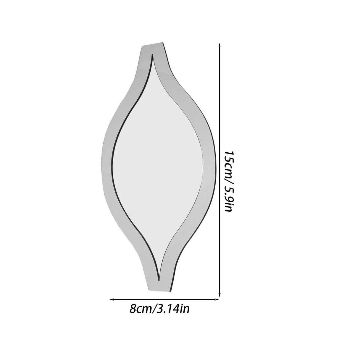 miroirs muraux adhésifs modernes noir doré blanc asymétriques décoratifs chambre salon