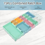 boîtes rangement transparentes empilables clips couleur moderne vert rose bleu orange pratiques