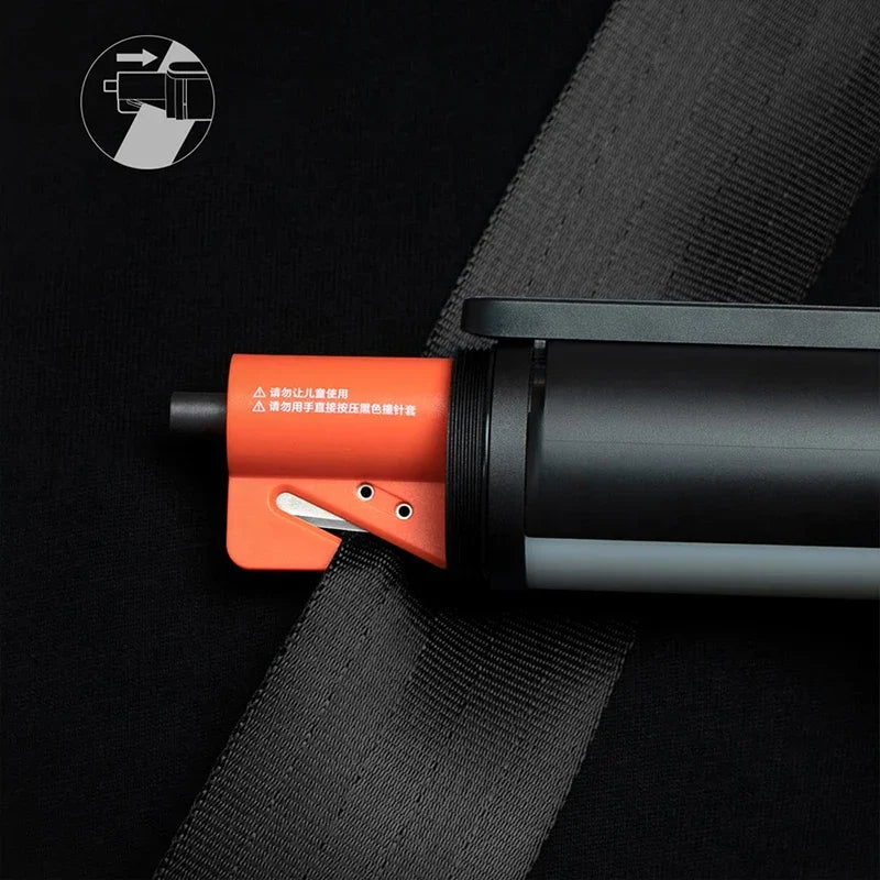 lampe torche multifonctionnelle rechargeable 1000 lumens coupe ceinture sécurité éclairage intense modes puissance variés