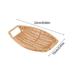 paniers rotin marron clair tissage fin traditionnels poignées intégrées utilisation multiple réutilisable