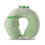 coussin voyage forme mousse mémoire forme animaux ours dinosaure poisson licorne boutons masque yeux
