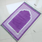 tapis prière violet géométrique moderne sans bpa pvc polyester chambre maison