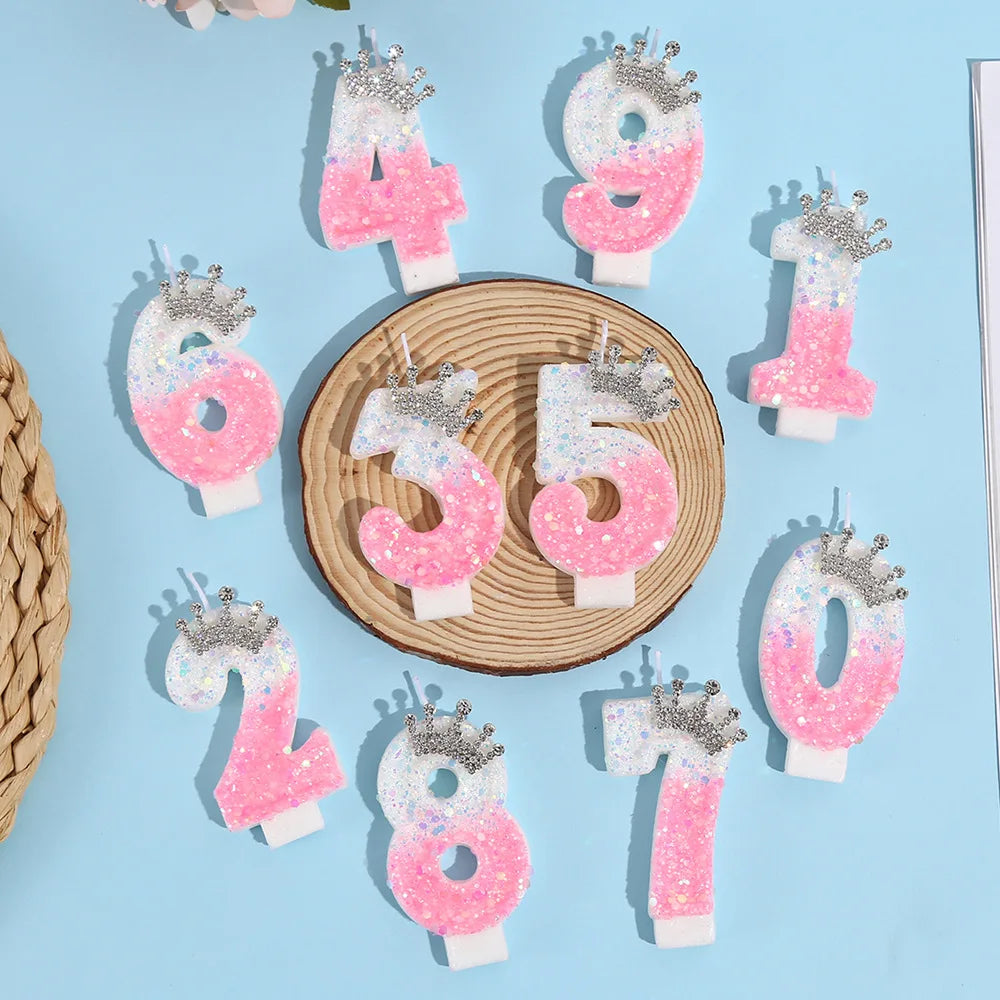 bougies decoratives pailletees blanc rose argenté festif tringle inclusion boite rangement transparente