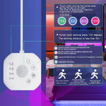 ruban led blanc moderne adhésif contrôleur tactile câble usb induction jour nuit 60 249