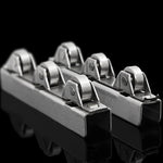 rouleau rideau argenté moderne fixe 8mm 10mm transparent fonctionnel deux pièces