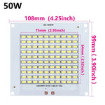 Panneau LED 32 36V blanc moderne 10W 20W 30W 50W matrice diodes aluminium pcb