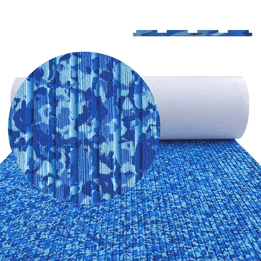 tapis sol bateau camouflage gris noir moderne autoadhésif 2400mm 450mm