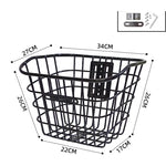 panier vélo acier noir grille moderne clips fixation durable étanchearrière vélo.storage
