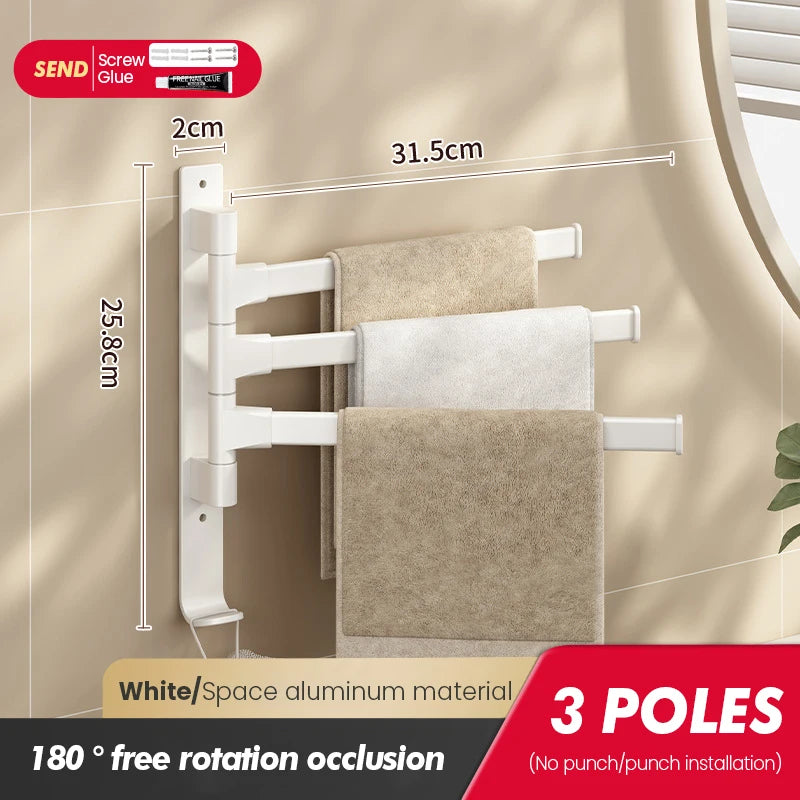 porte serviettes mural pliable gris moderne fixations vis serviettes