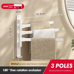 porte serviettes mural pliable gris moderne fixations vis serviettes