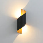 lampe murale moderne blanc noir or courbe simple éclairage quotidien chambre salle manger