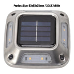 lampe solaire argentée moderne led ip65 protection extérieure tringles facile