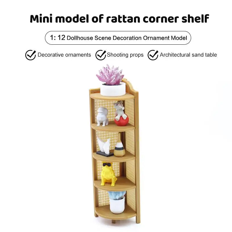 organisateur étagères miniatures bohèmes étagères ajourées figurines animaux petits meubles deco chambre salon plastique