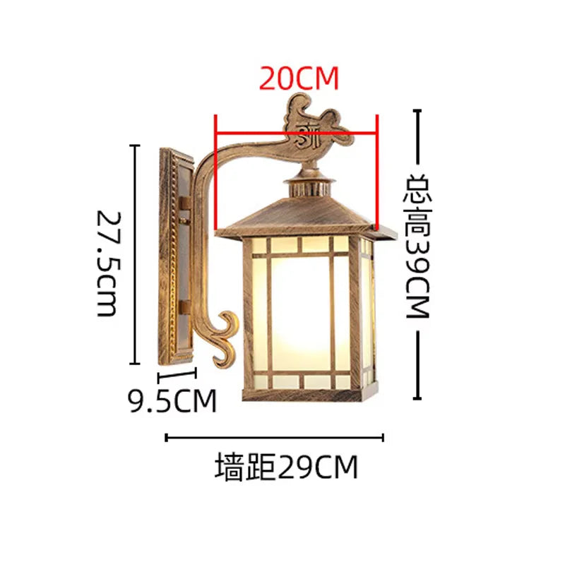 lampe murale led bronze doré classique vintage écoénergétique éclairage maison opacité texture métallique ciselée
