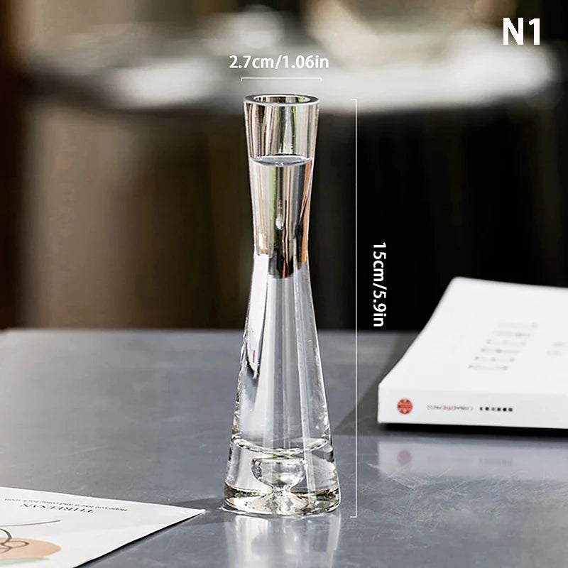 vase verre transparent moderne minimaliste décoration intérieure table chambre mariage
