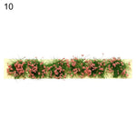 rubans decoratifs fleurs artificielles vert rouge jaune blanc rose pastorales jardin bricolage decoration table
