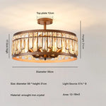 lampe cristal bronze moderne élégante lumière chaude neutre transparent chambre salon