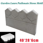 moule brique jardin hexagonnel moderne gris clair plastique construction décorationextérieur