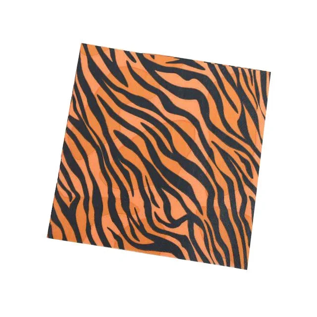 serviettes papier jetables motif animal zèbre léopard feuilles tropicales verte moderne anniversaire mariage baptême