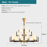 Suspension lumineuse or noir verres opalescents contemporains fer assemblage semi encastré led