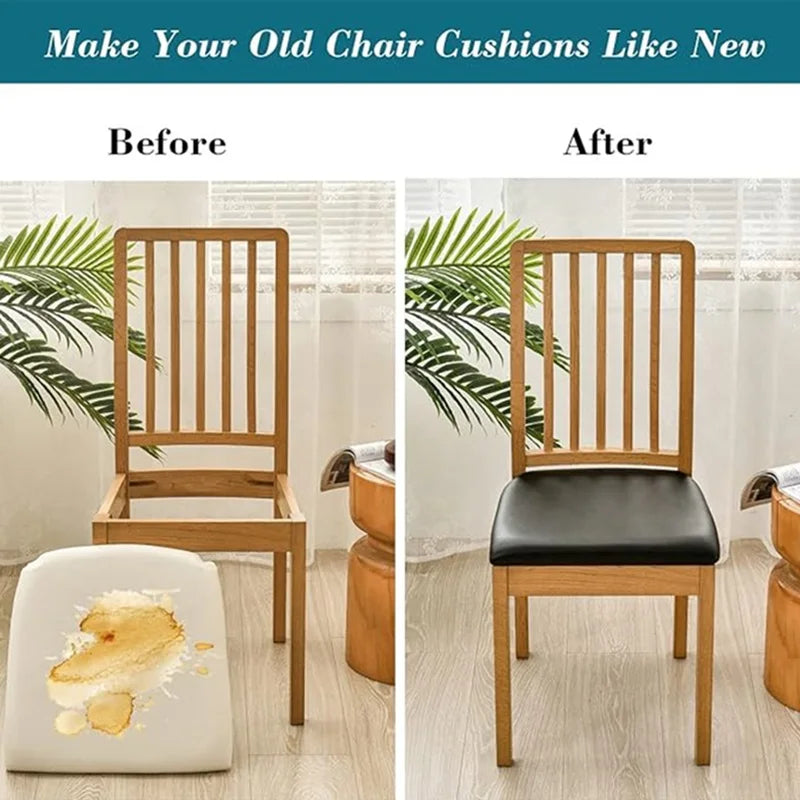 coussin chaise noir élasthanne polyester moderne élastique unie salle manger mariage banquette