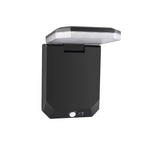 lampe solaire murale noire blanche moderne détecteur mouvement ip65 led autonomie panneau solaire contemporaine